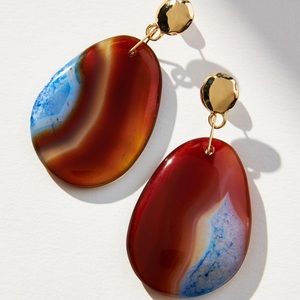Anthropologie Stone Mountain Drop Earrings - NWT